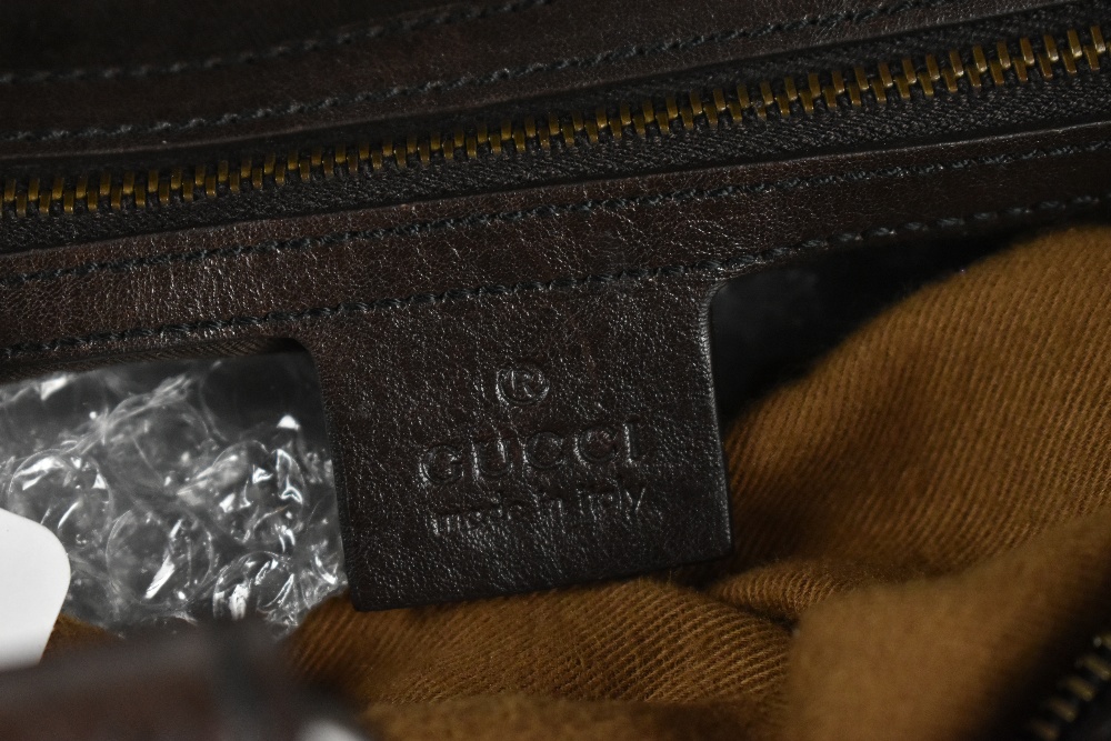 GUCCI; a Babouska Boston Hysteria GG crystal coated canvas monogram handbag, with 'Fable' - Image 6 of 6