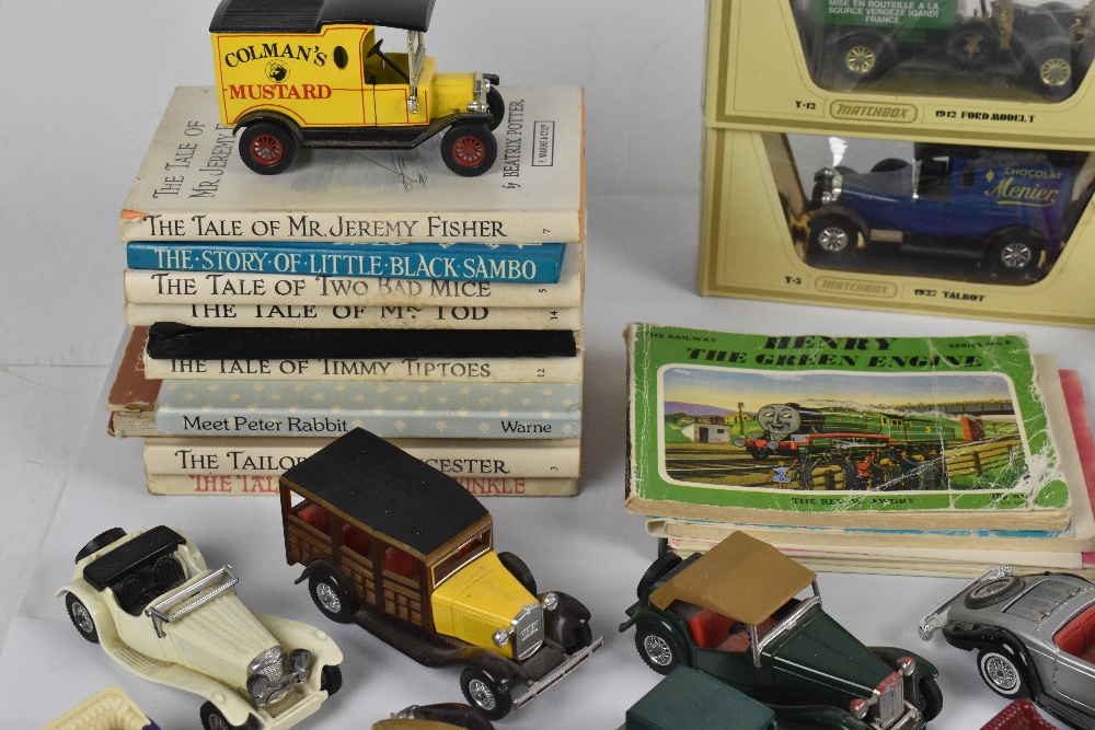 A small collection of diecast vehicles, including Matchbox, with a miscellany of children's books, - Image 4 of 4