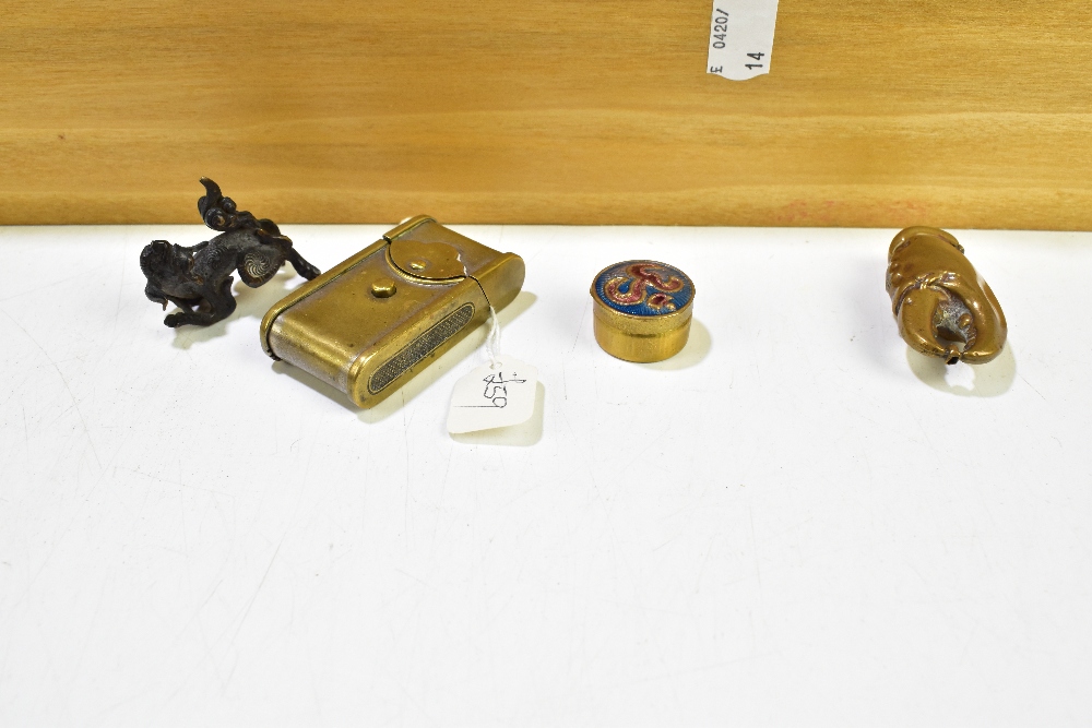 A mixed group of costume jewellery to include fashion watches, brooches, a hallmarked silver - Image 6 of 7