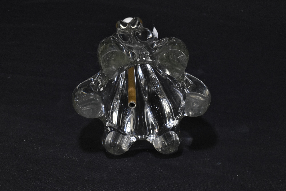 A water droplet glass lamp, height 32cm. - Image 2 of 2