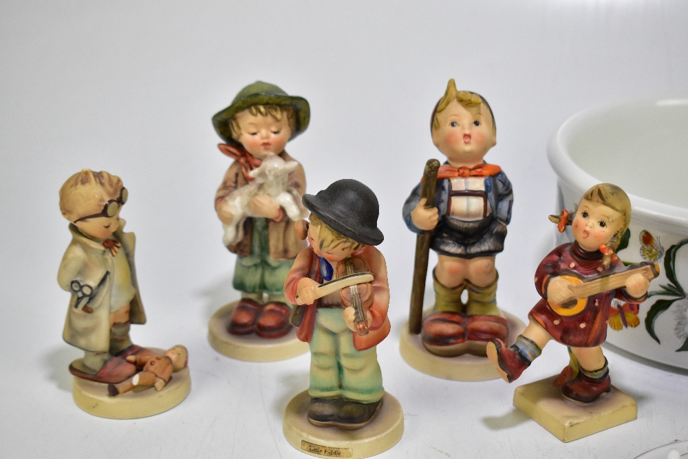 GOEBEL; a collection of nine Hummel figures including Postman, Little Hiker, Playmate, etc, also a - Image 2 of 4