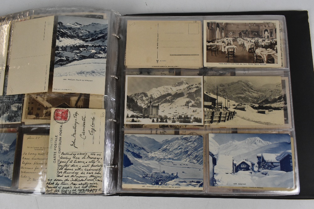 A collection of 230+ early 20th century and later British and European skiing postcards, to - Image 8 of 10