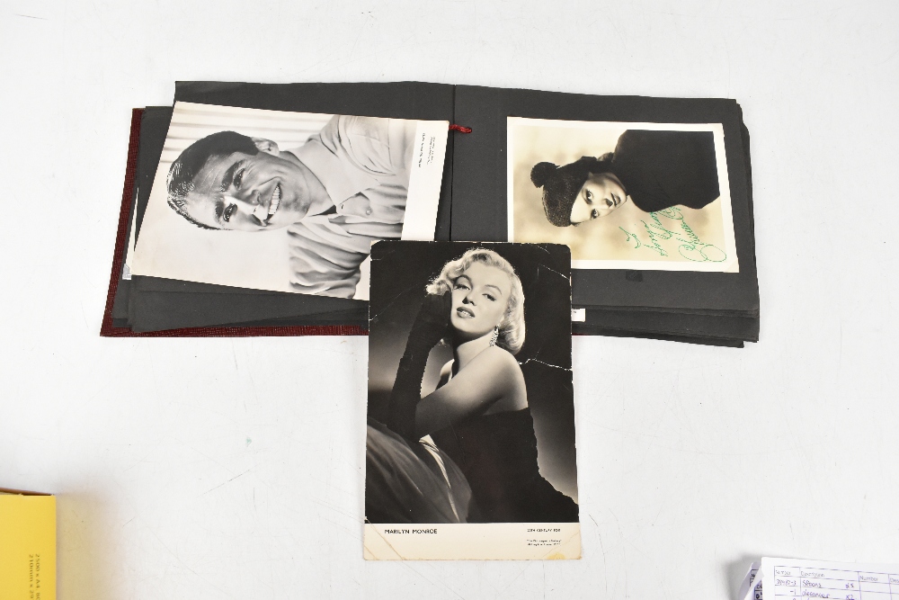 An album of black and white photographs and promotional photo cards of stars of stage and screen, - Image 2 of 4