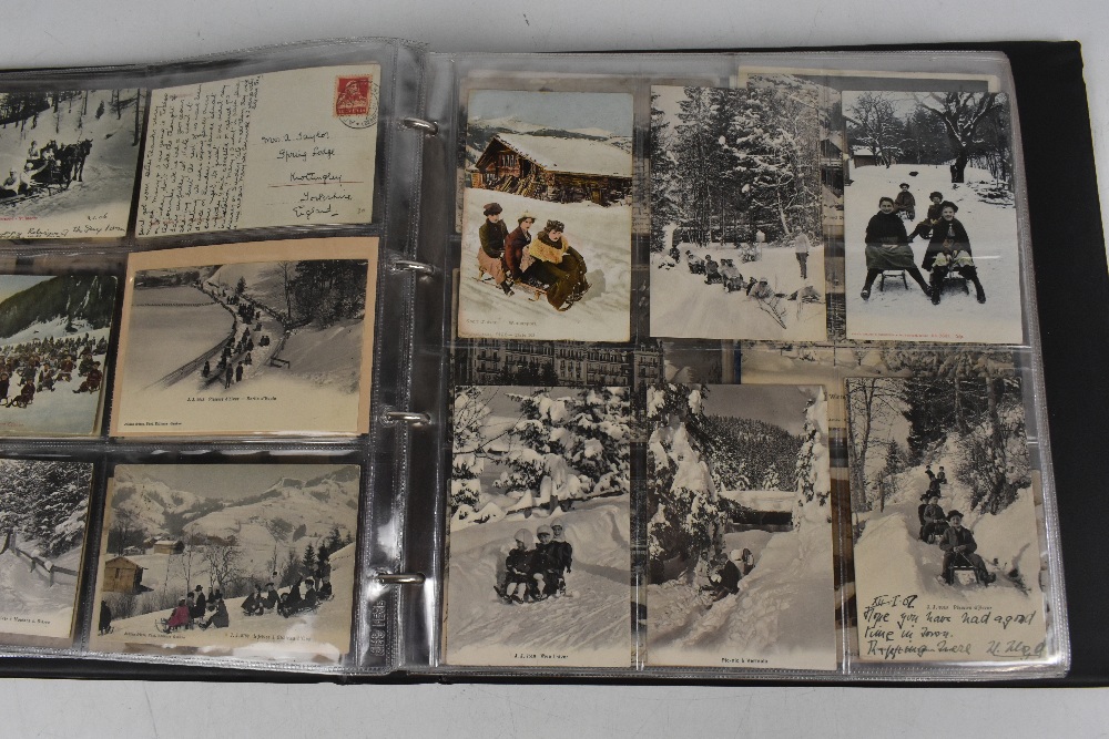 A collection of 230+ early 20th century and later British and European skiing postcards, to - Image 7 of 10