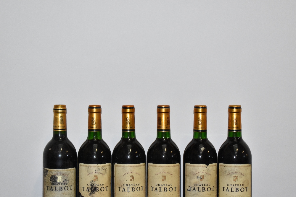 RED WINE; five bottles Château Talbot Saint-Julien 1986, 75cl, 12.5% and a single bottle Château - Image 2 of 3