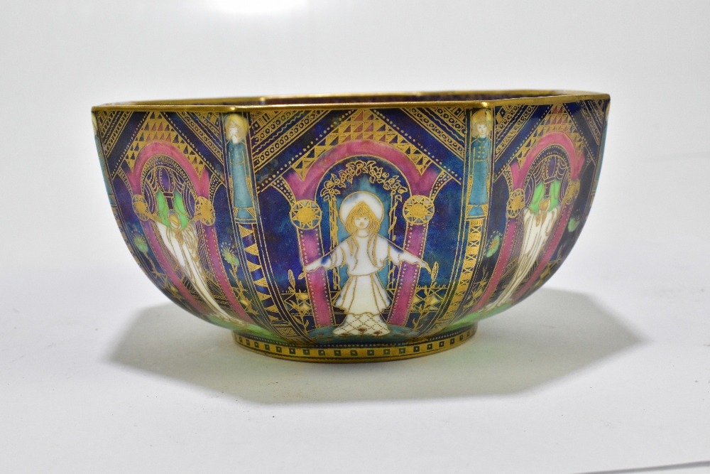 DAISY MAKEIG-JONES FOR WEDGWOOD; an octagonal bowl decorated in the 'Angels' pattern, Z4968, - Image 9 of 13