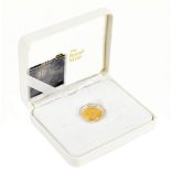 THE ROYAL MINT; a 1918 George V gold sovereign, in capsule with certificate. Additional