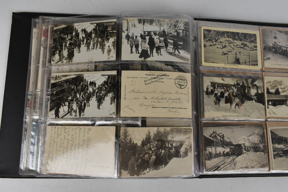 A collection of 230+ early 20th century and later British and European skiing postcards, to - Image 9 of 10