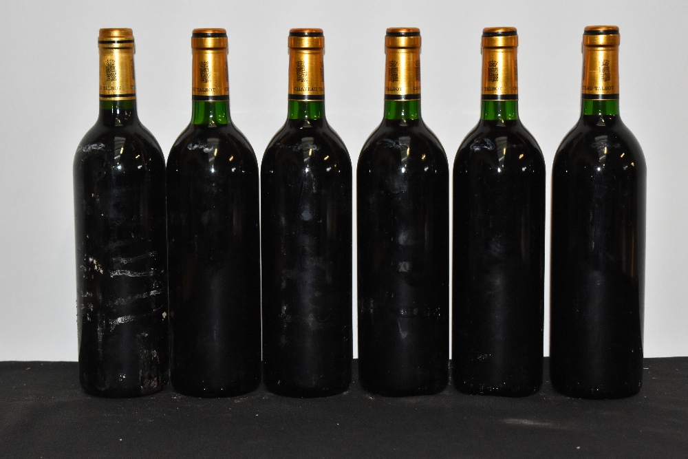 RED WINE; five bottles Château Talbot Saint-Julien 1986, 75cl, 12.5% and a single bottle Château - Image 3 of 3