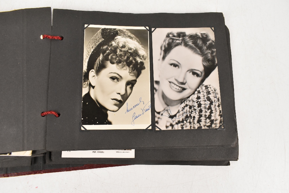 An album of black and white photographs and promotional photo cards of stars of stage and screen, - Image 3 of 4