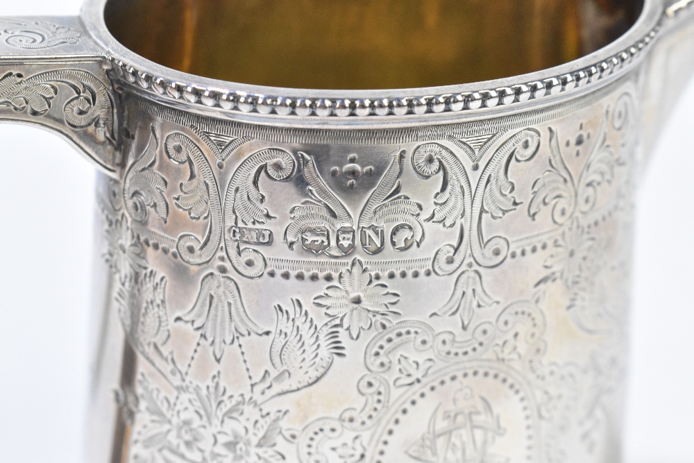 JOSIAH WILLIAMS & CO; a Victorian hallmarked silver four piece tea service, elaborately chased - Image 3 of 5