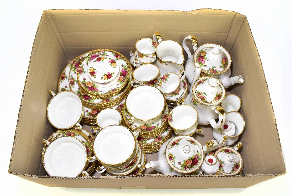 ROYAL ALBERT a tea and dinner service decorated in the 'Old Country Roses' pattern