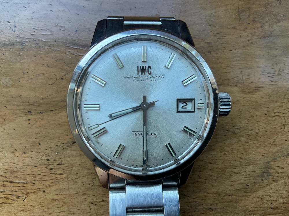 IWC (INTERNATIONAL WATCH CO); a gentleman's vintage 'Ingenieur' stainless steel wristwatch with - Image 7 of 7