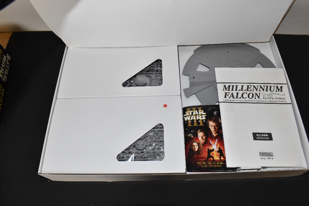 FINEMOLD; a boxed 1/72 scale plastic unassembled model kit Millennium Falcon from the Star Wars - Image 3 of 3