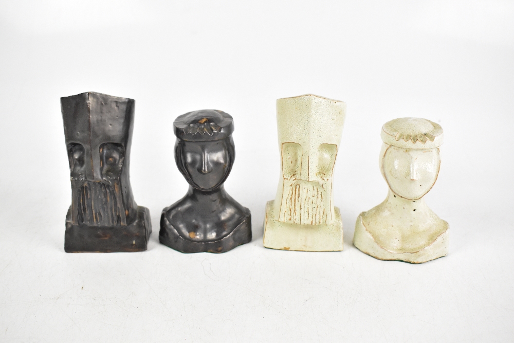A decorative figural chess set and a rock crystal part chess set (eight pieces absent). - Image 4 of 5