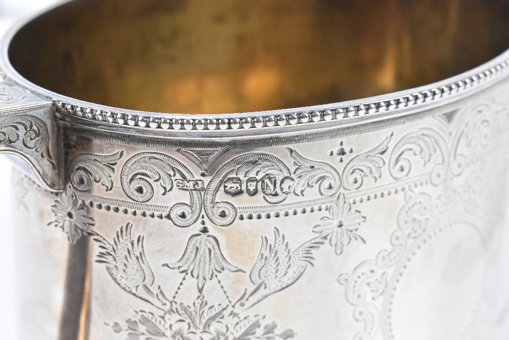 JOSIAH WILLIAMS & CO; a Victorian hallmarked silver four piece tea service, elaborately chased - Image 2 of 5