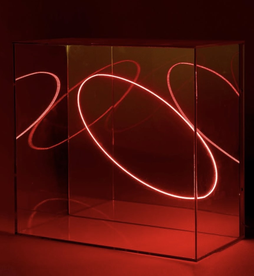 AI WEIWEI (born 1957); 3D multiple with glass fibre light and PMMA mirror in the acrylic display - Image 7 of 7