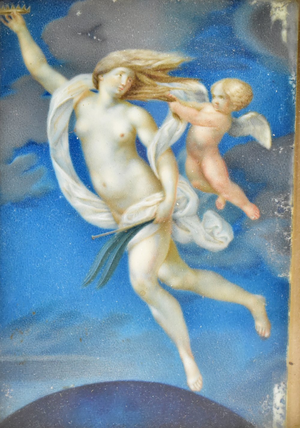 ENGLISH SCHOOL - 19TH CENTURY, pair of watercolours on ivory, Mercury and Venus and Cupid, 13cm x - Image 3 of 6