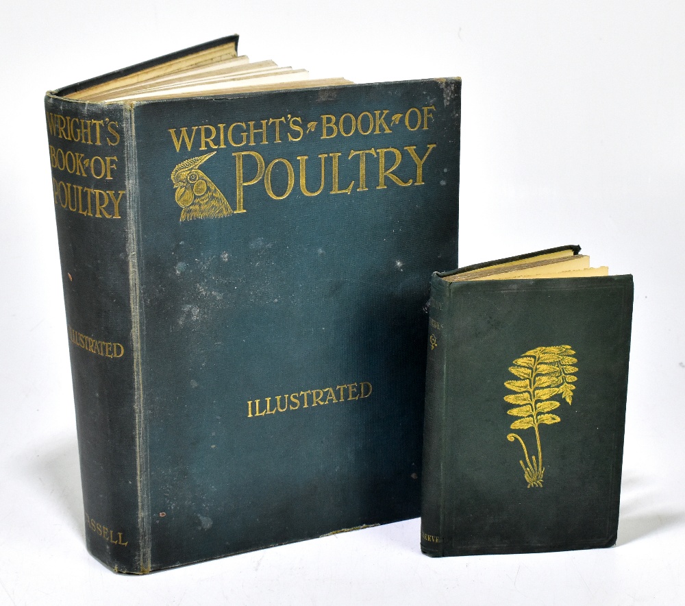 LEWER (S), WRIGHT'S BOOK OF POULTRY, with colour and black and white plates, blue cloth with gilt
