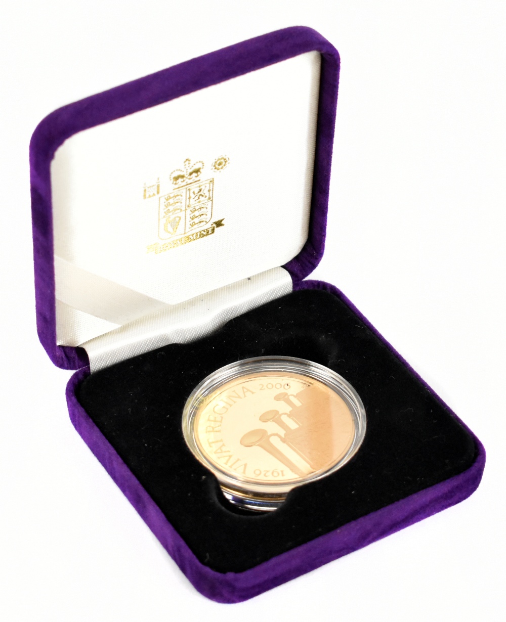 THE ROYAL MINT; a 2006 Her Majesty Queen Elizabeth II 80th birthday gold proof crown, 22ct gold,