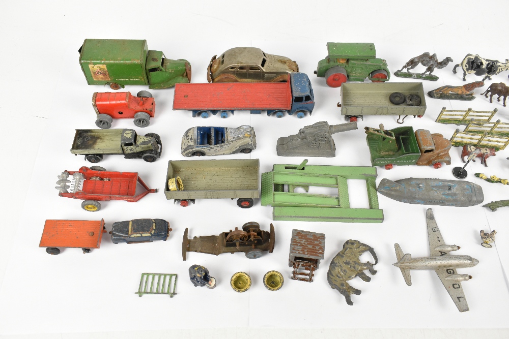 A selection of Britains and other die-cast farm animals and accessories, with a Dinky Commer, a - Image 3 of 3