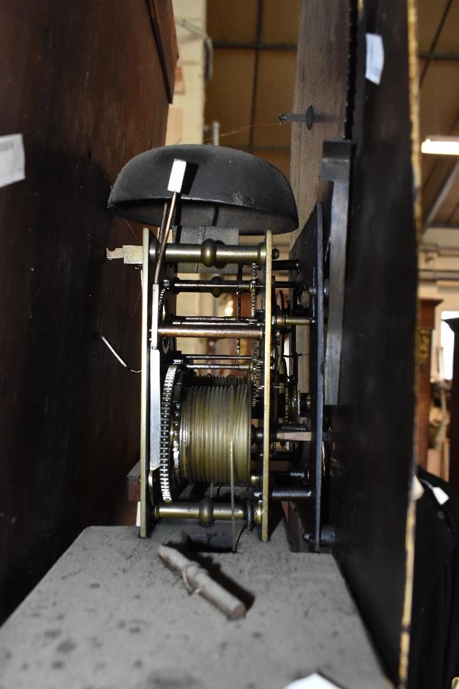 T. TAYLOR OF MANCHESTER; an early Victorian mahogany eight day longcase clock, the painted dial with - Image 3 of 3