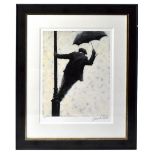 ALEXANDER MILLAR (born 1960); signed limited edition coloured print, 'Singing in the Rain', numbered