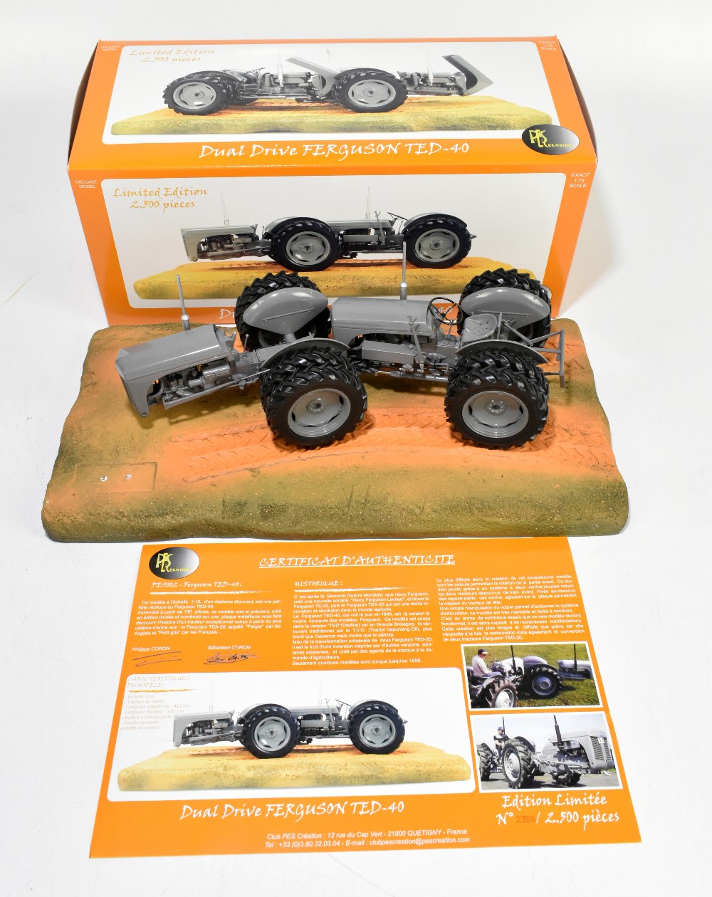 UNIVERSAL HOBBIES; a limited edition die-cast model of a Dual Drive Ferguson TED-40, boxed and