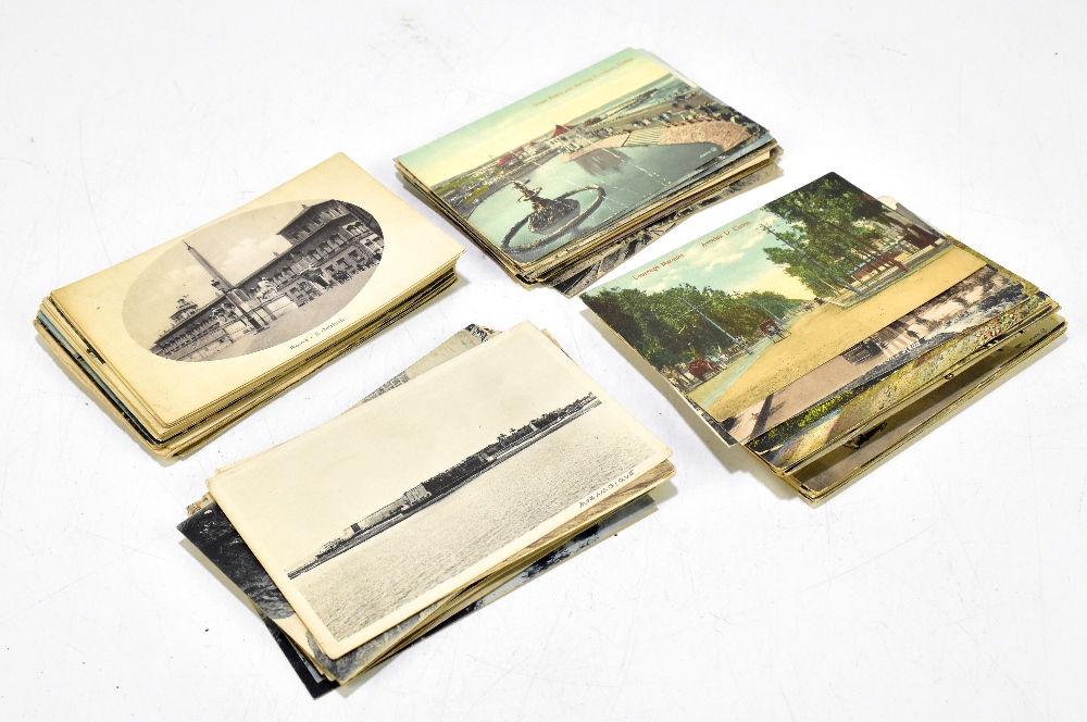 A group of early to mid-twentieth century postcards, mainly topographical.