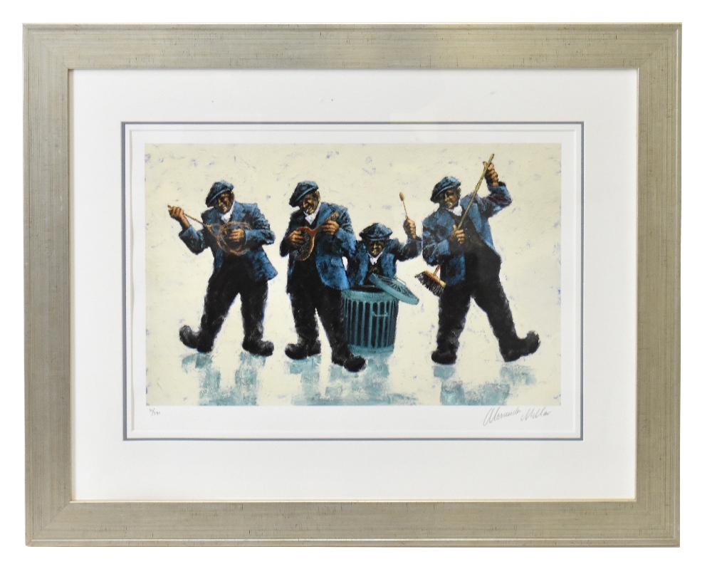 ALEXANDER MILLAR (born 1960); signed limited edition coloured print, 'The Fab Four', numbered 46/