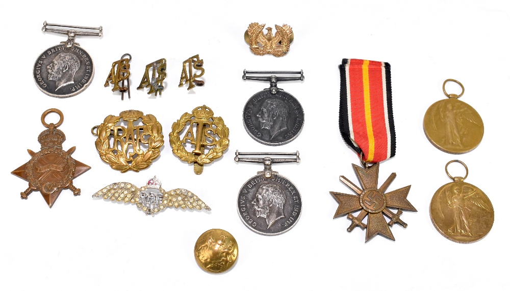 Two WWI medal pairs, comprising a pair to 65975 Pt J.Taylor, Liverpool Regiment, and a further