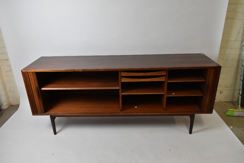 A 1970s Danish rosewood sideboard, with two sliding doors, height 80cm, length 190cm, depth 47cm. - Image 4 of 4