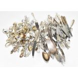 A harlequin suite of Continental silver plated cutlery, stamped 90KKS, various dessert spoons,