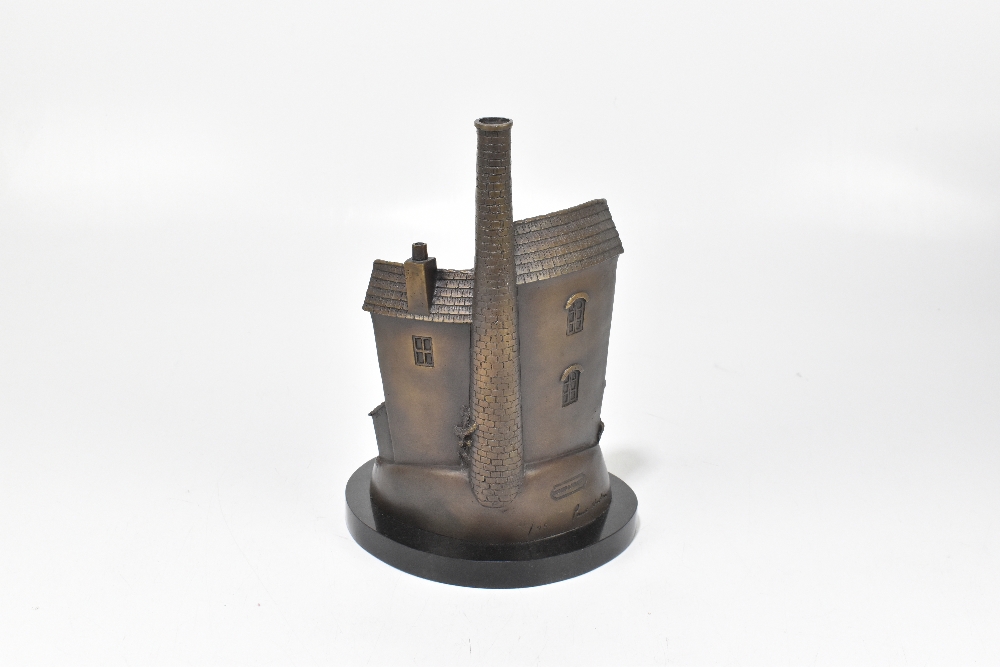 PAUL HORTON; a cast bronze limited edition sculpture, 'Homes & Hearts', numbered 41/75, height 30. - Image 3 of 4