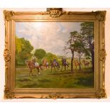 REGINALD LLEWELLYN HARVEY (CANADIAN 1888-1973); oil on canvas, 'Warren Hill, Newmarket', signed