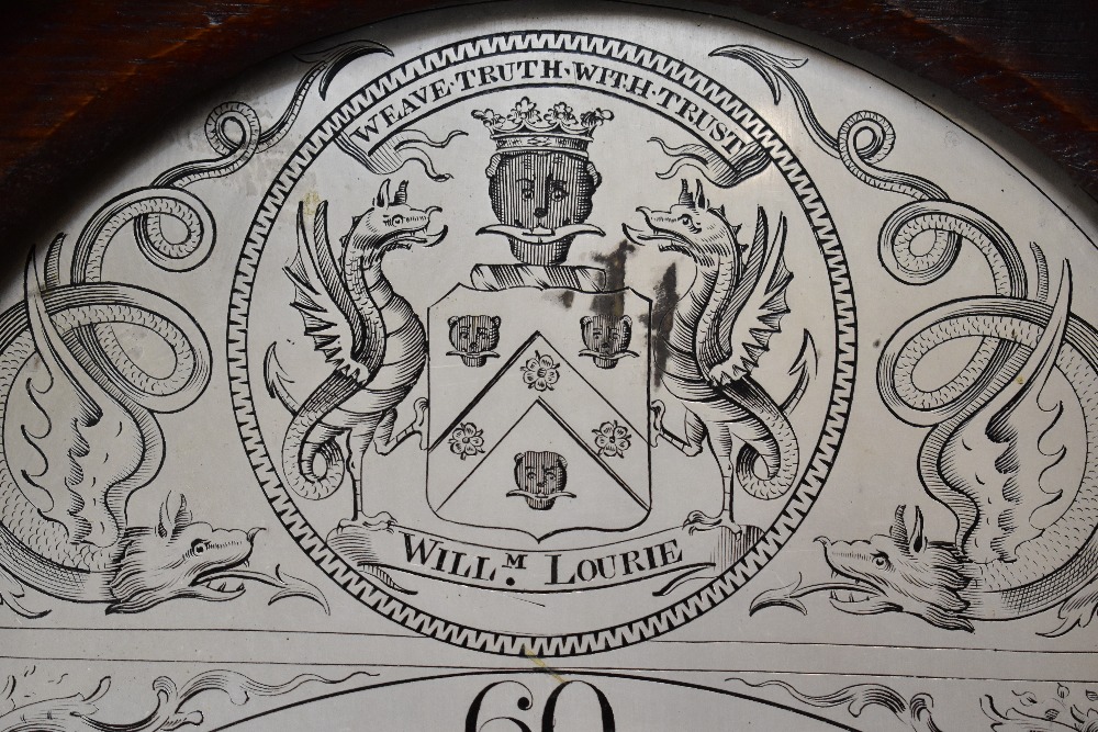 A Scottish George III mahogany longcase clock of diminutive proportions, the broken swan neck - Bild 3 aus 4
