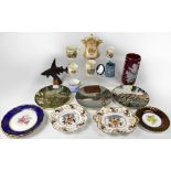 A group of mixed ceramics to include Royal Doulton collectors' plates relating to various subjects,