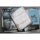 A large quantity of aircraft, air force and flying related books to include Ron Blake,