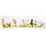 BESWICK AND ROYAL ALBERT; Beatrix Potter figures to include 'Sally Henny Penny',