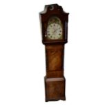 J BROWN, LIVERPOOL; a large 19th century mahogany eight day longcase clock,