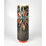 POOLE; a large tapering cylindrical vase, shape 58,