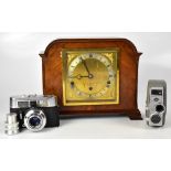 An Elliott of London wooden cased mantel clock with Westminster Whittington chime,