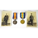 A pair of WWI War and Campaign medals awarded to PTE. H. Twist of the Liverpool Regiment no.