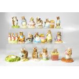 BESWICK AND ROYAL ALBERT; Beatrix Potter figures to include 'Timmy Willie Sleeping', 'Huncamunca',