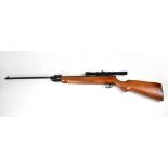 HAENEL; a Model/302 .22 break barrel air rifle, fitted with a BSA 4X20 telescopic sight, SN; 382554.