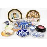 A quantity of mixed ceramics to include a Masons teapot in the Chinoiserie style,