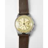 LEONIDAS; a gentlemen's vintage Swiss made chronograph wristwatch,