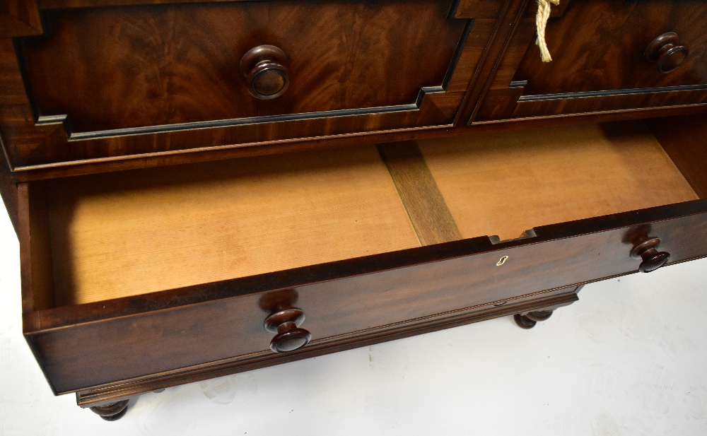 A 19th century mahogany Scottish chest of drawers, - Image 6 of 6