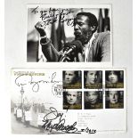 CIVIL RIGHTS; a first day cover bearing three signatures, Toni Morrison,