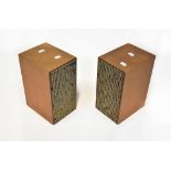 GOODMANS; a pair of mahogany cased 'Maxim' speakers, each 26 x 14 x 18cm (2).